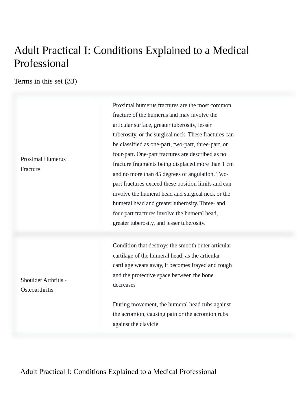 Adult Practical I: Conditions Explained to a Medical Professional Flashcards | Quizlet.pdf_ddis8a242oh_page1