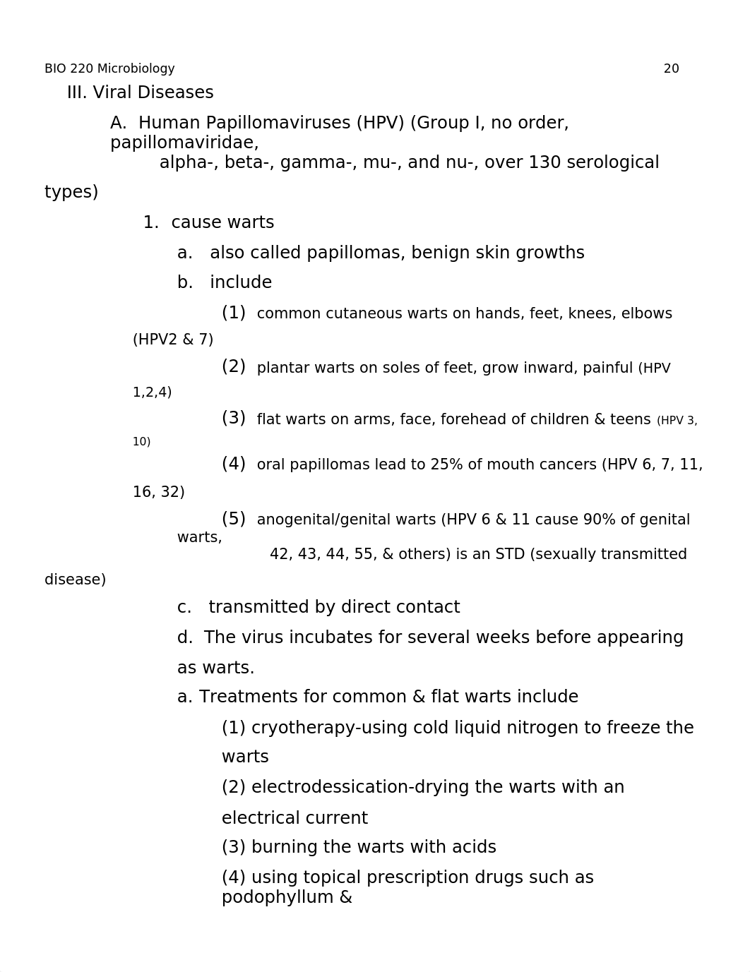 BIO 220 notes 3 teacher viral diseases.doc_ddiy2gkk45v_page1