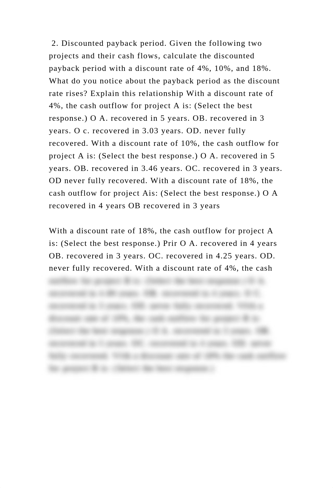 2. Discounted payback period. Given the following two projects and th.docx_ddj39aj7u5y_page2