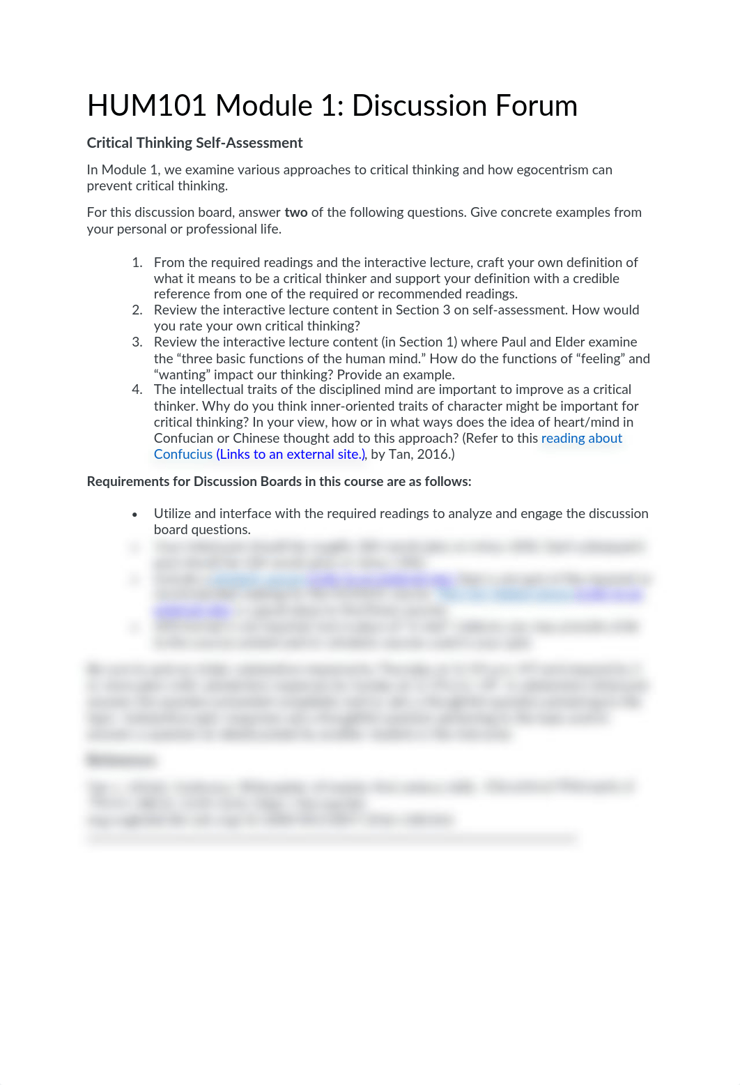 HUM101 module 1 critical reasoning discussion post.pdf_ddj4nl8mvhy_page1