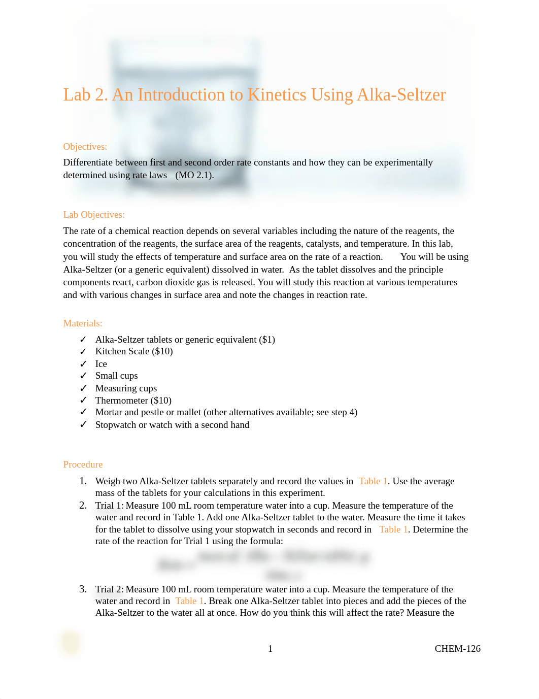 Lab 2. An Introduction to Kinetics Using Alka-Seltzer.pdf_ddji2woh39k_page1