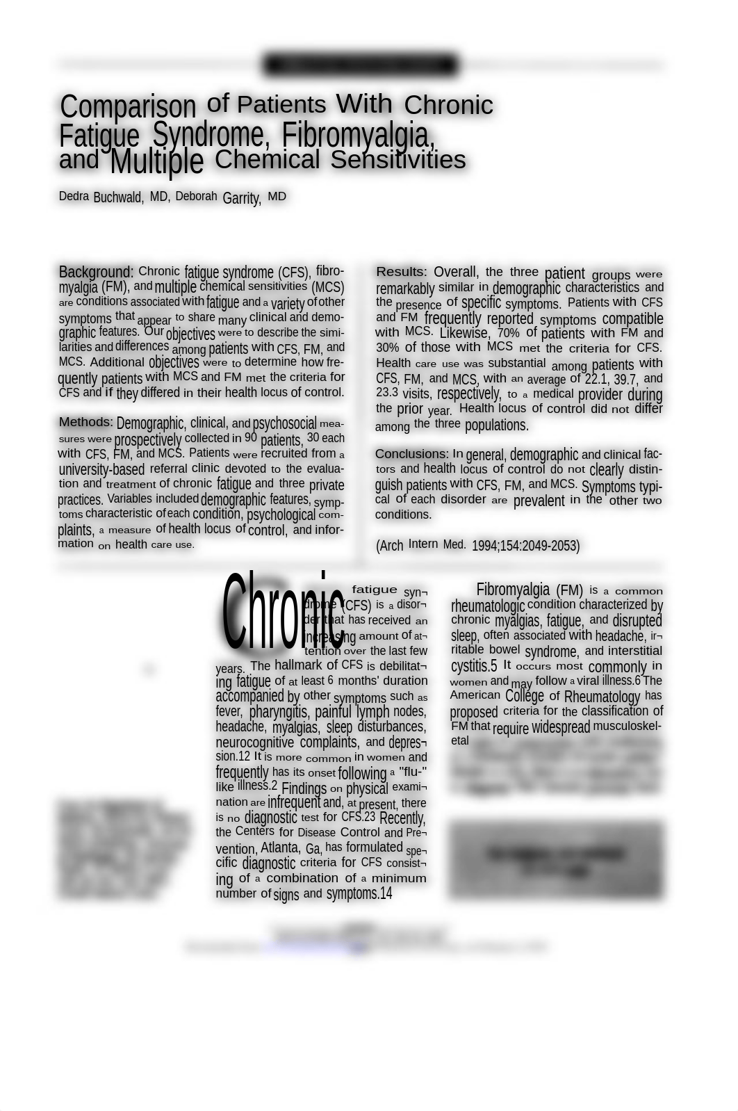 Buchwald's Comparison fo Patients with Chronic Fatigue Syndrome, Fibromyalgia, and Multiple Chemical_ddjiq6c4qku_page1