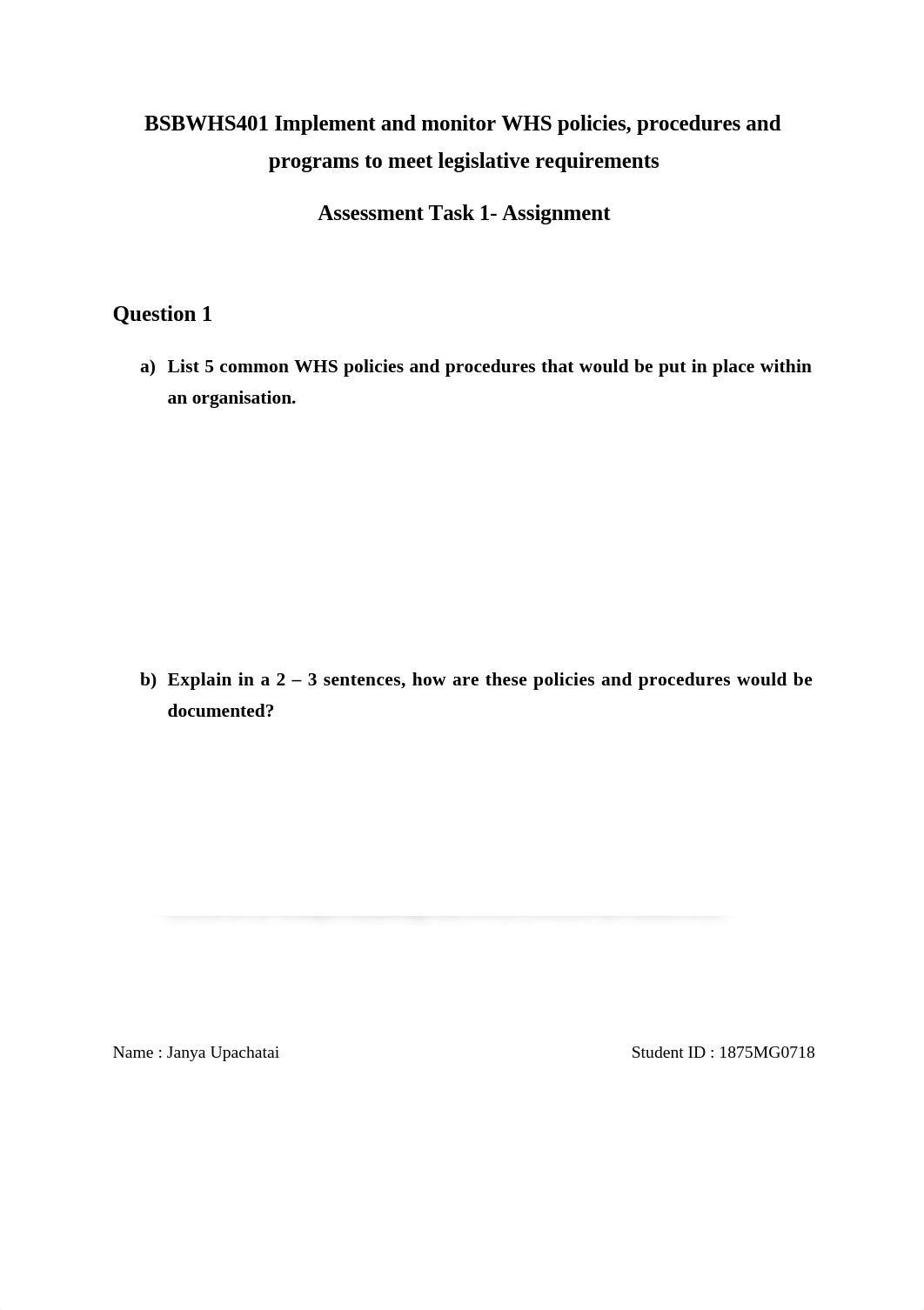 BSBWHS401 Implement and monitor WHS policies Task 1.docx_ddjm128tg8z_page1