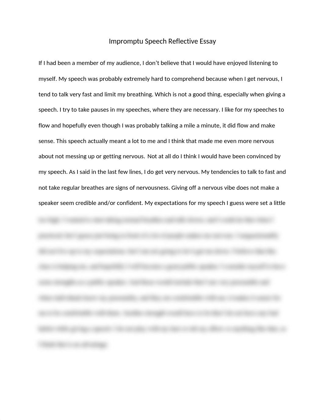 Impromptu Speech Reflective Essay_ddjnjrq8e2r_page1