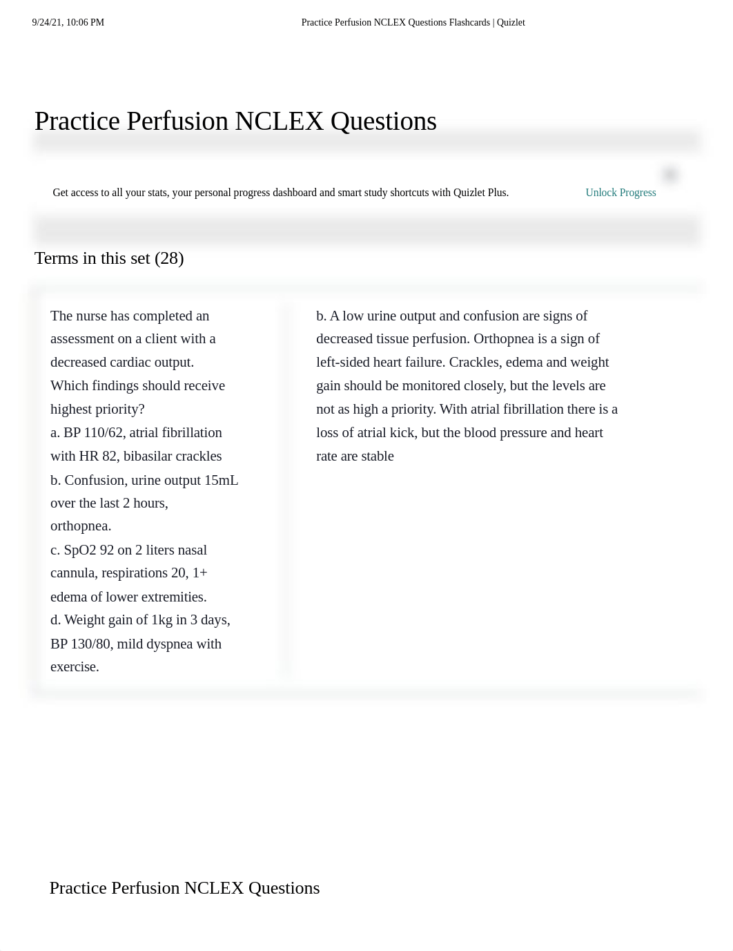 Practice Perfusion NCLEX Questions Flashcards _ Quizlet.pdf_ddjnqjl45jn_page1