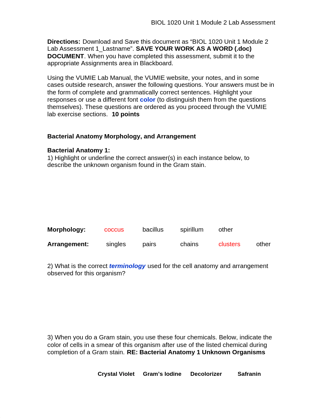 BIOL 1020 Unit 1 Module 2 Lab Assessment_Vicznesky_ddjnu8yb316_page1