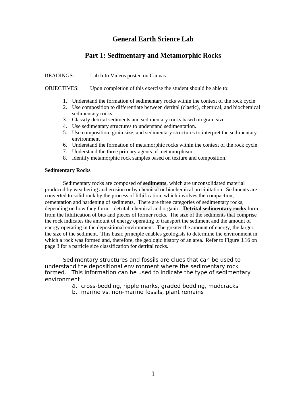 Lab Activity Sedimentary and Metamorphic Rocks, Geologic Time, and Soils.docx_ddjq3jtgzwi_page1