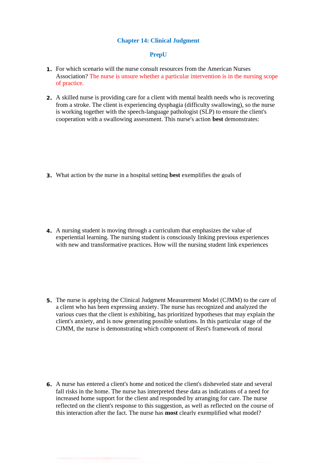 Chapter 14- Clinical Judgment  PrepU  .docx_ddk0pn74qwr_page1