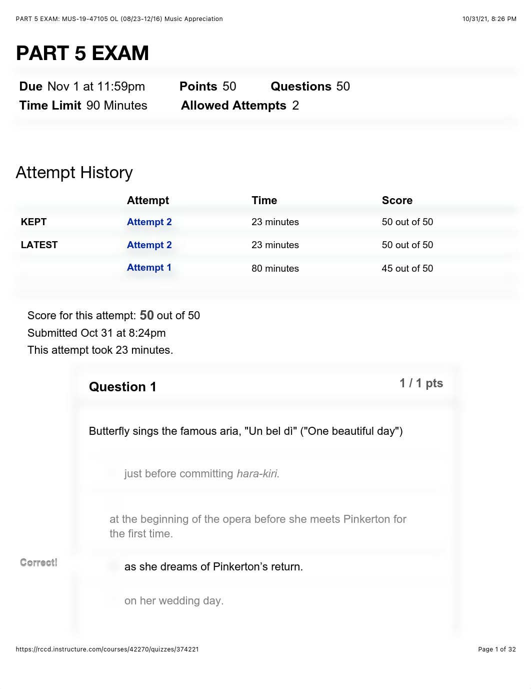 PART 5 EXAM Attempt 2 : MUS-19-47105 OL (08:23-12:16) Music Appreciation.pdf_ddk2rqmoszb_page1