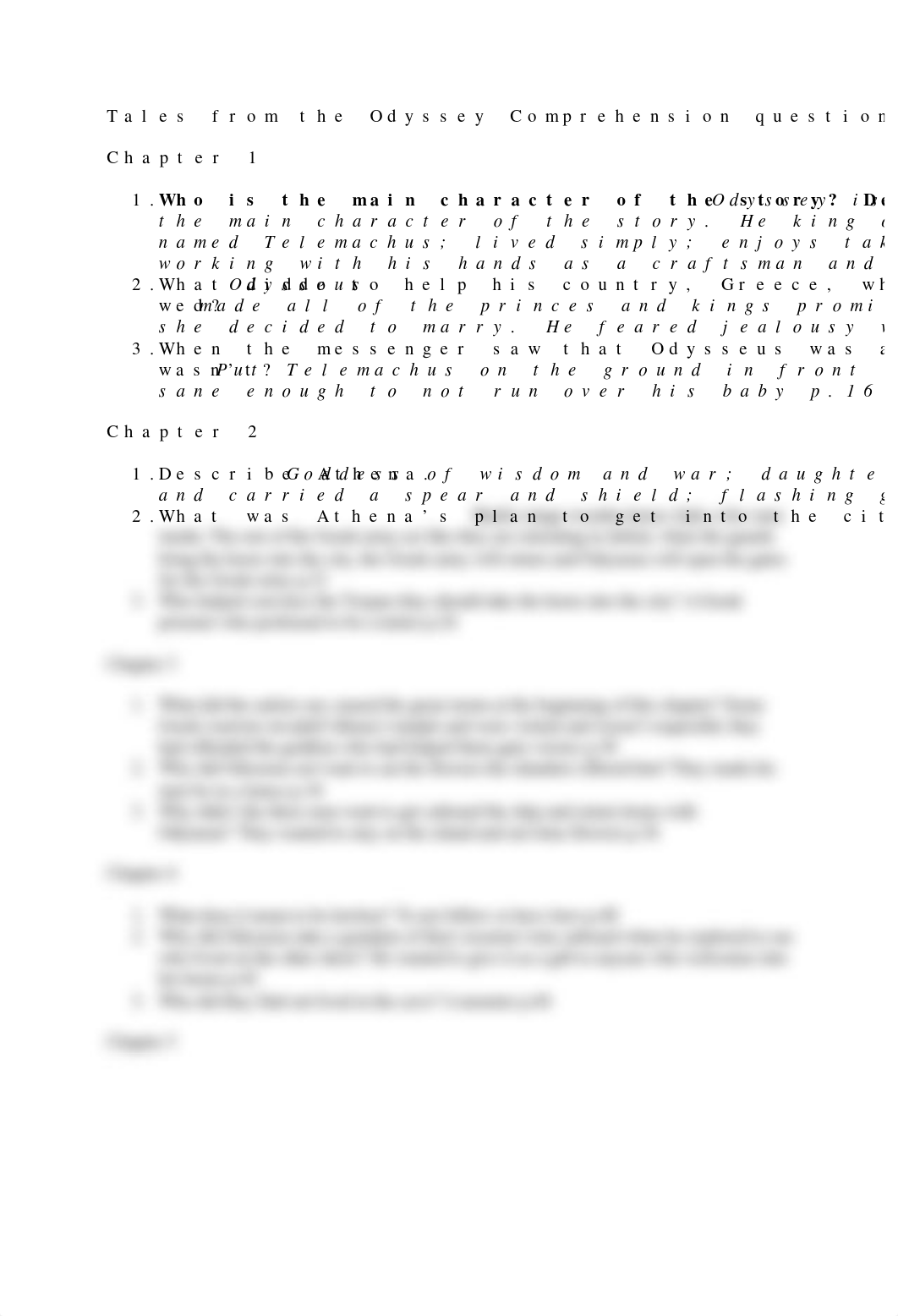Odyssey Book One Comprehension questions (answer key).docx_ddk2un0mhv4_page1