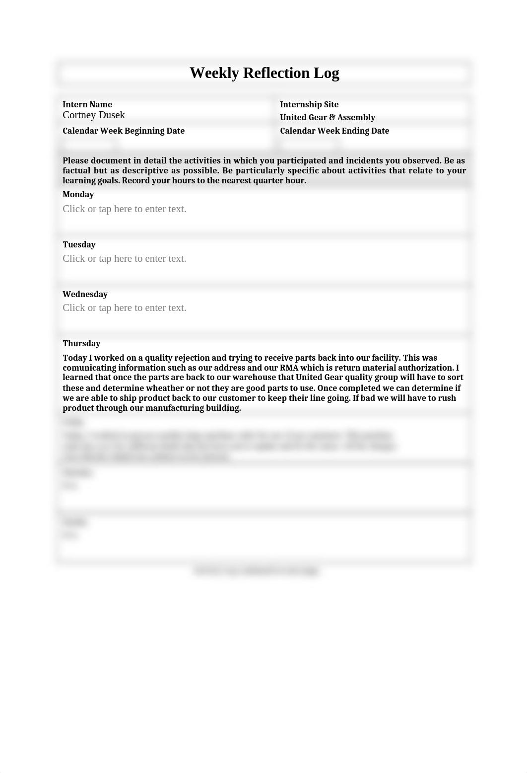Weekly Reflection Log- Week 6_CortneyDusek.docx_ddk7vl788u0_page1
