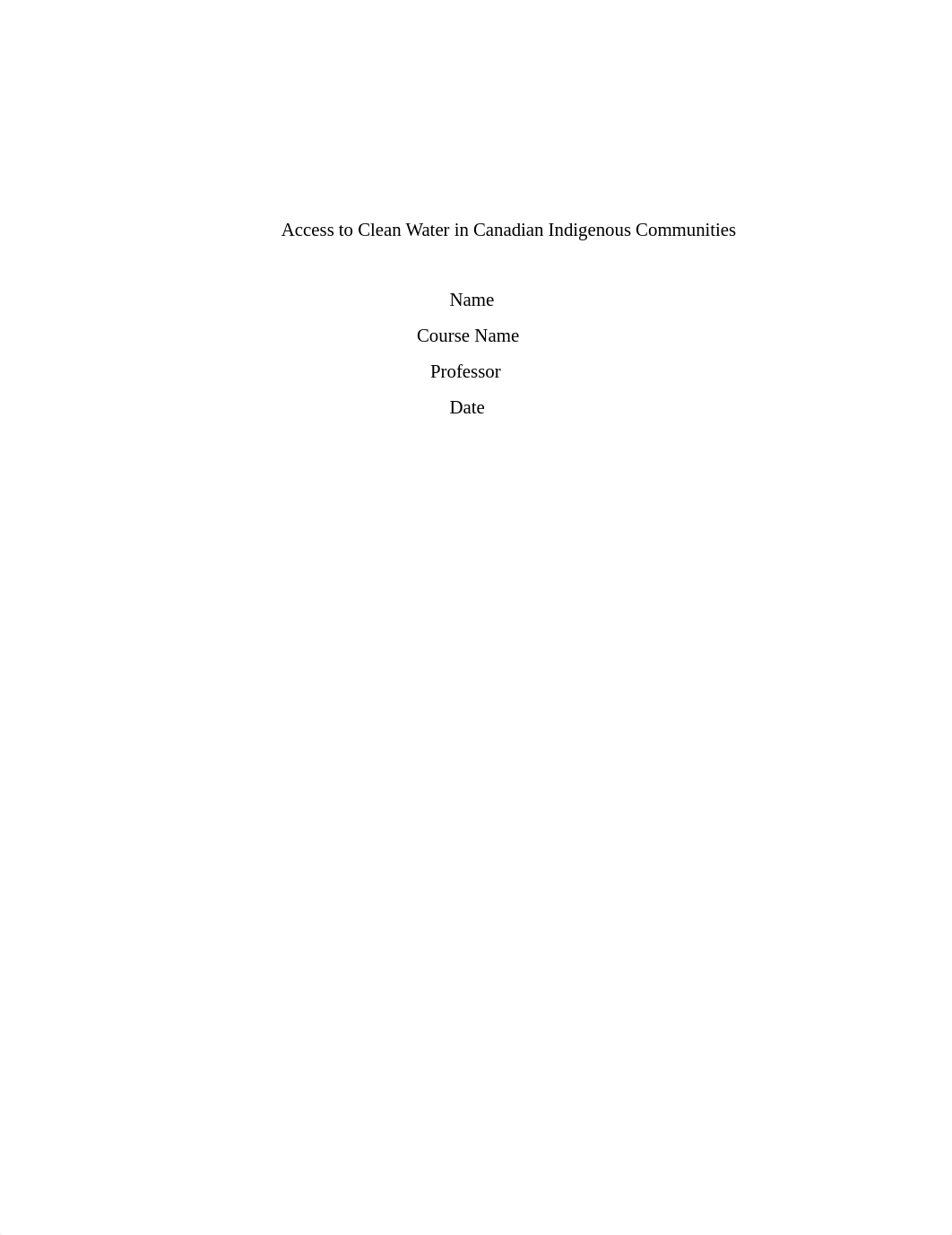 Access to Clean Water in Canadian Indigenous Communities.docx_ddkb0waywzz_page1