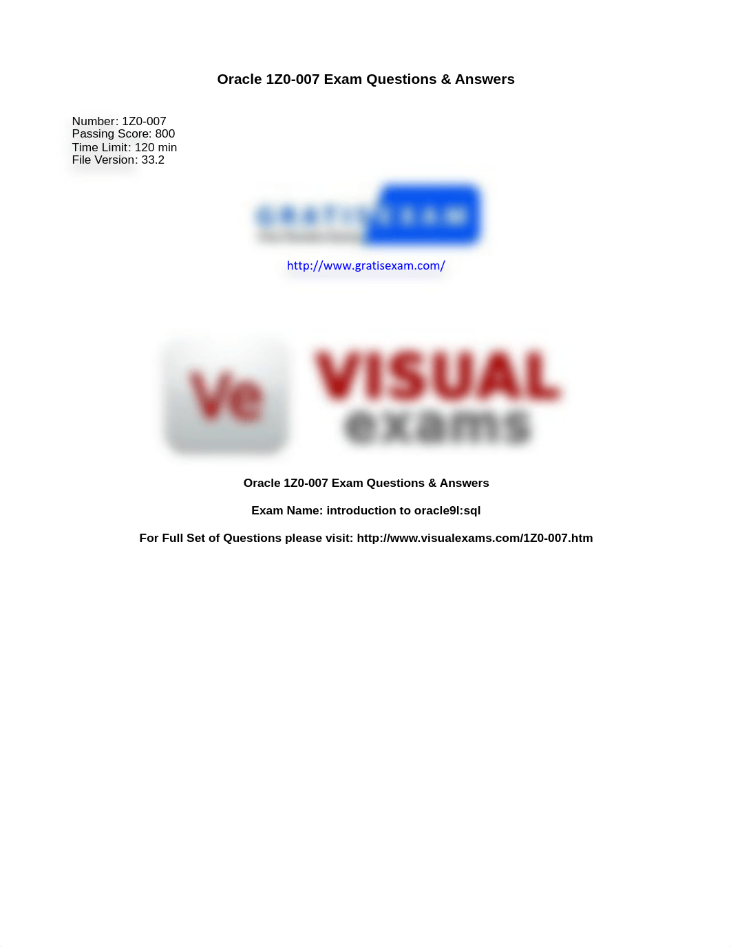 gratisexam.com-Oracle.Visualexams.1z0-007.v2013-11-28.by.Taylor.210q.pdf_ddkgqnwam6z_page1