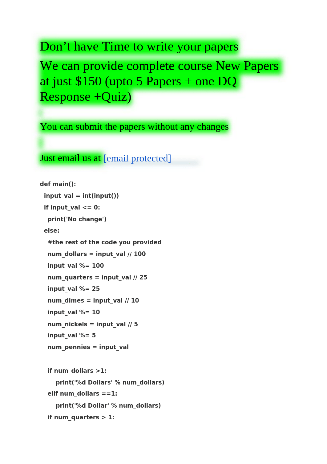 CYB 130 Week 2 Python LAB 3.27 Exact change.docx_ddkv5qj0jj3_page1