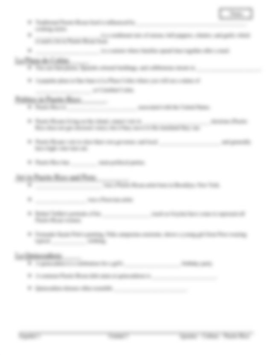 SPA1 - Unidad 3 - Notes Sheet - Cultural Notes of Puerto Rico.docx_ddkwfugf3qv_page2