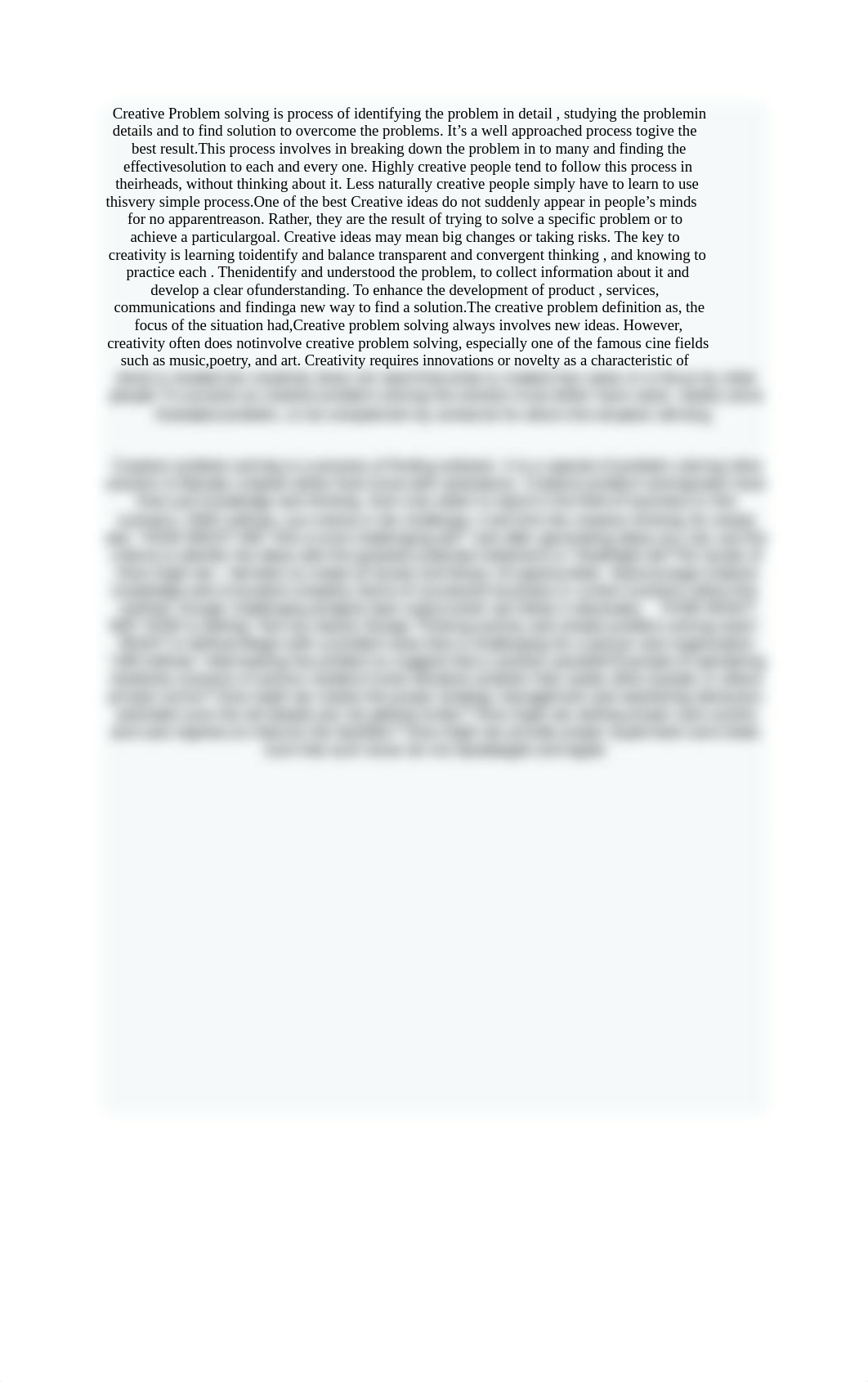 Creative Problem solving is process of identifying the problem in detail.docx_ddl3hwcgv9b_page1