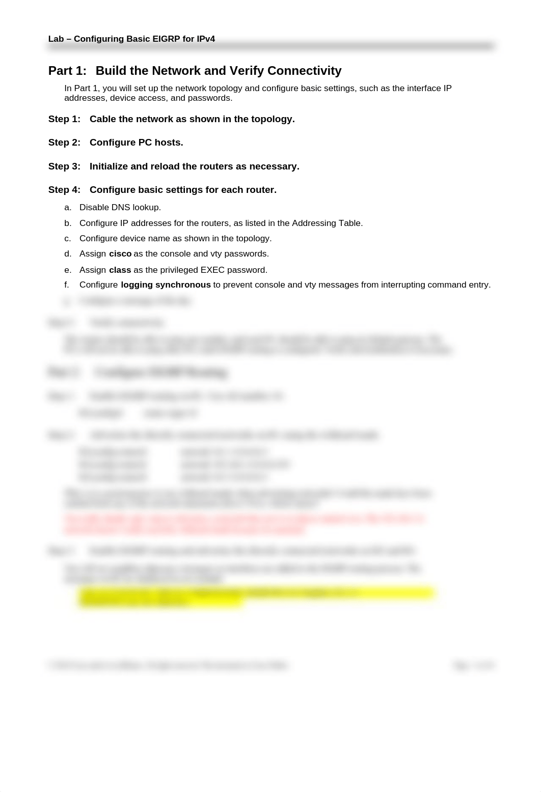 6.2.2.5 Lab - Configuring Basic EIGRP for IPv4.docx_ddlrvker025_page3