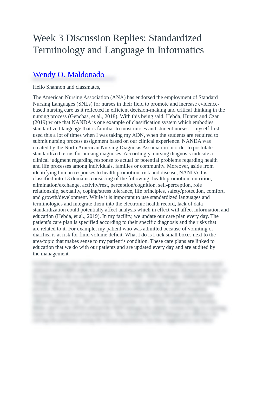 Week 3 Discussion Replies - Standardized Terminology and Language in Informatics.docx_ddlt6hbzdco_page1