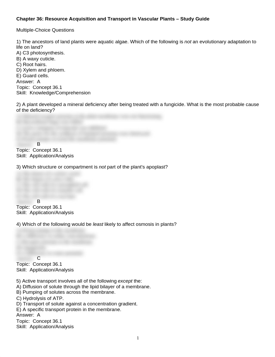 Chapter 36. Resources Acquisition and Transport in Vascular Plants - Study Guide_ddlzzrdb0uq_page1