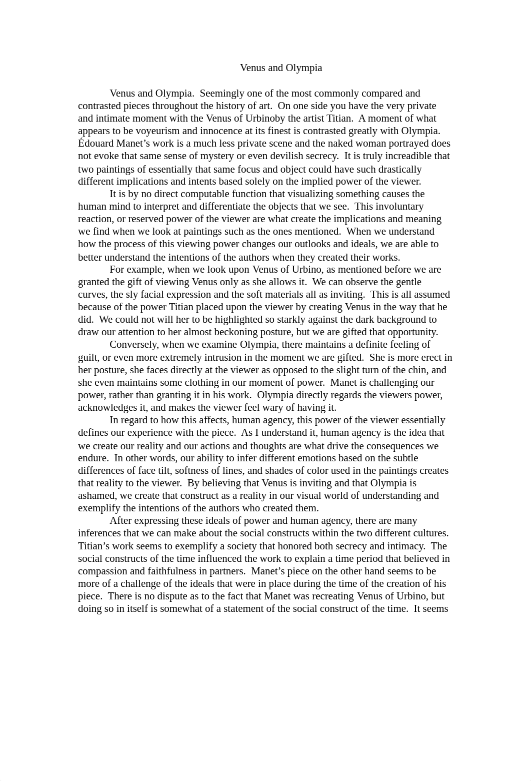 Venus vs. Olympia Analysis Essay_ddm67nbd9pt_page1