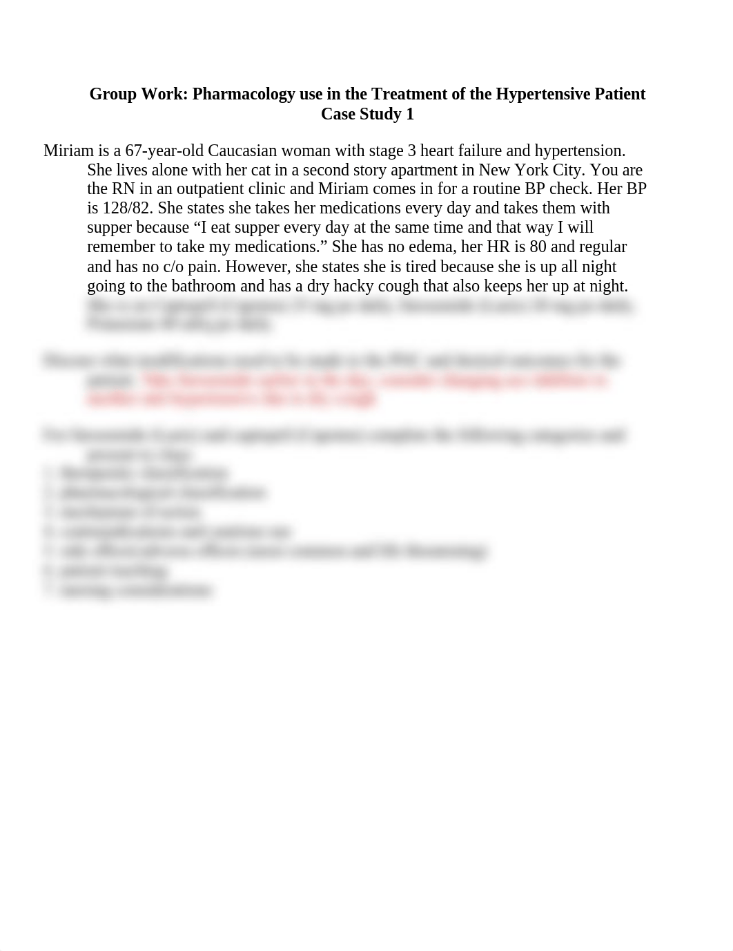 Pharmacology use in the Treatment of the Hypertensive Patient case study 1.docx_ddm8jkktomc_page1