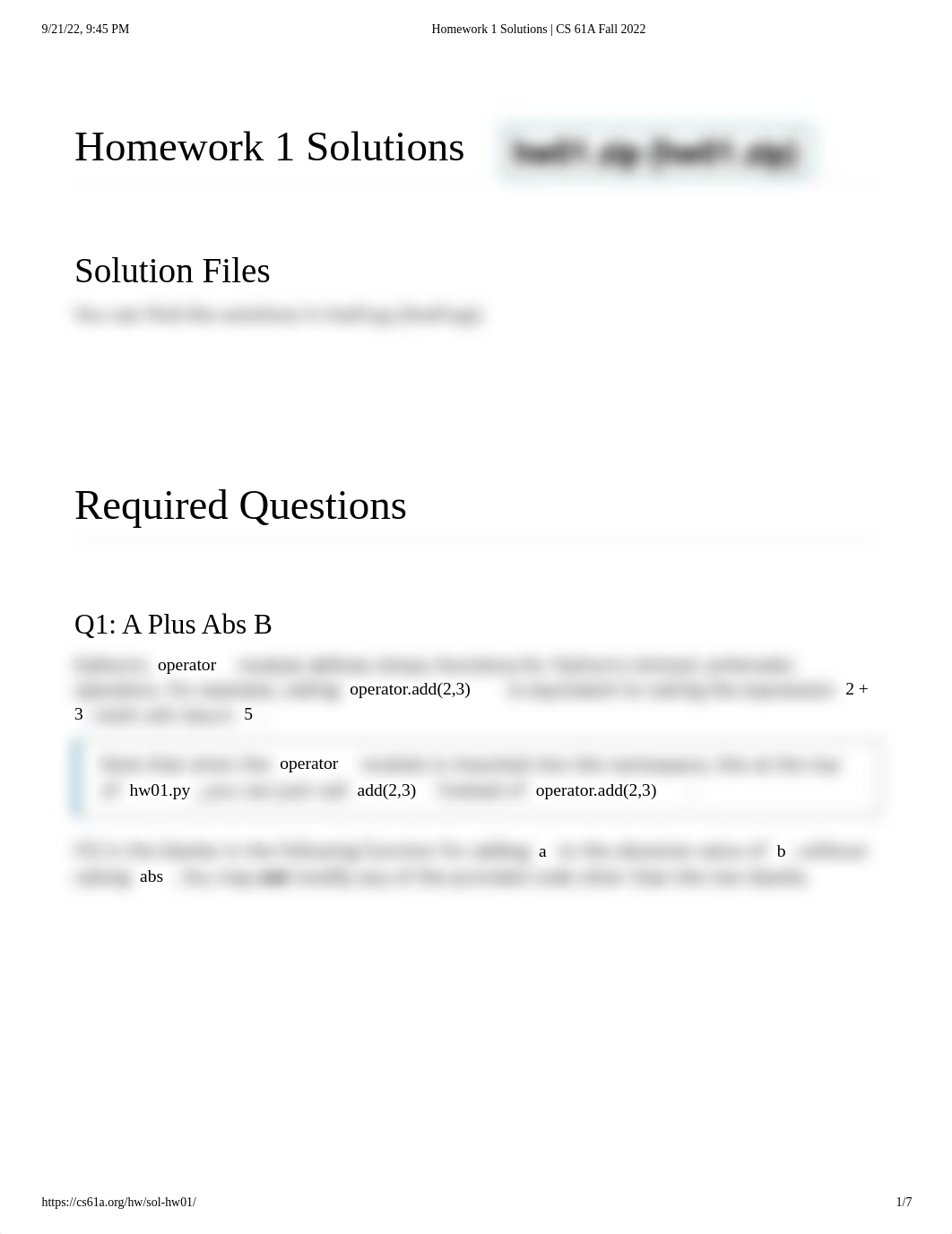 Homework 1 Solutions _ CS 61A Fall 2022.pdf_ddmba3fmgv9_page1