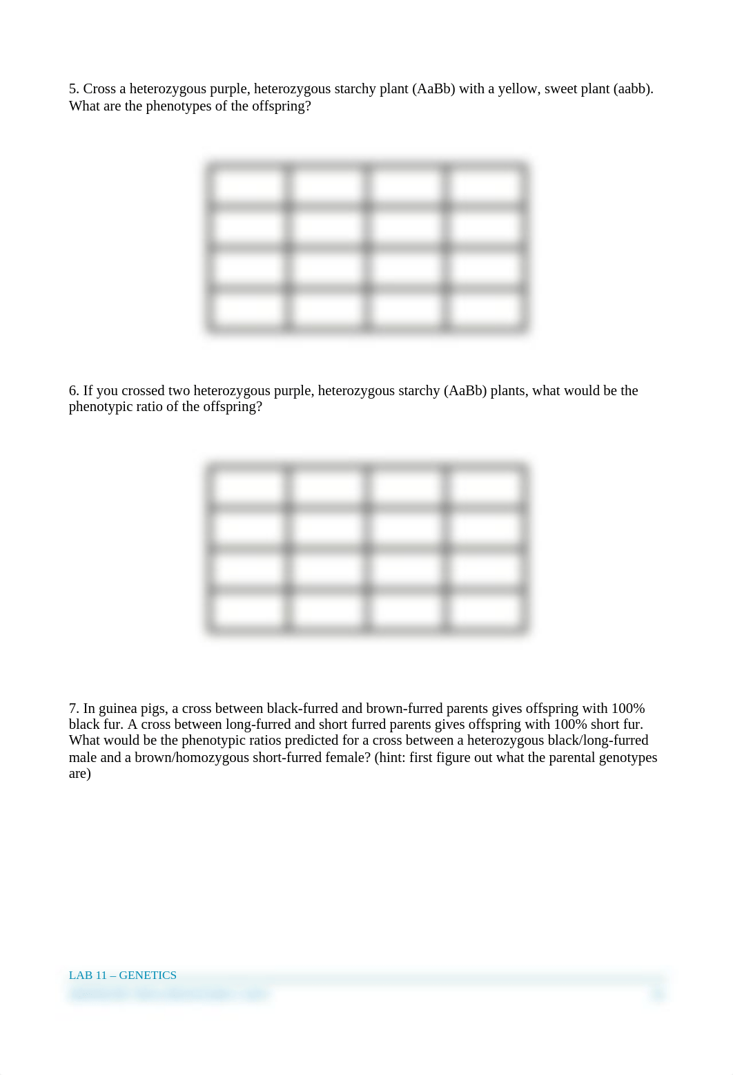 FSW BSC1010L Lab 11 - Genetics Worksheet.docx_ddmdnfjm865_page2