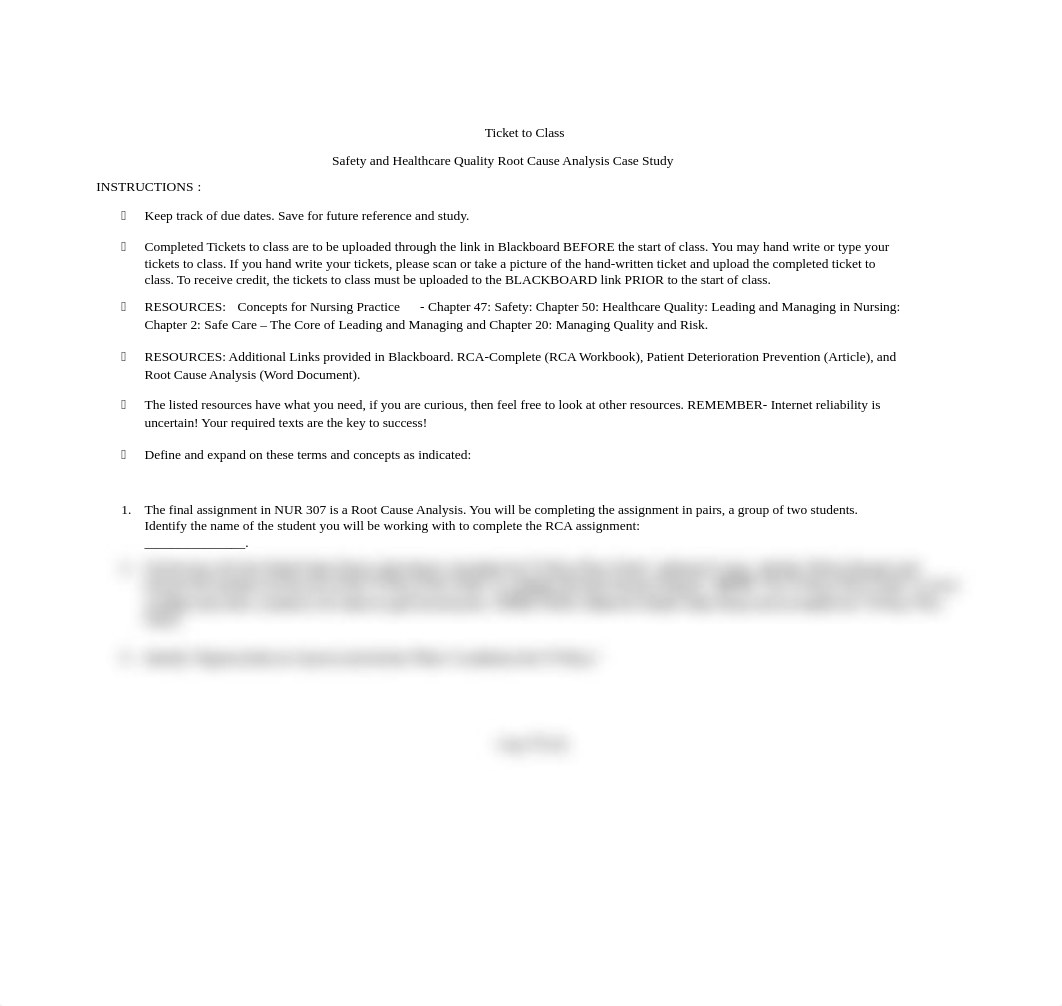 Safety and Healtcare Quality Root Cause Analysis Case Study Ticket to Class.docx_ddmpupcl7q4_page1