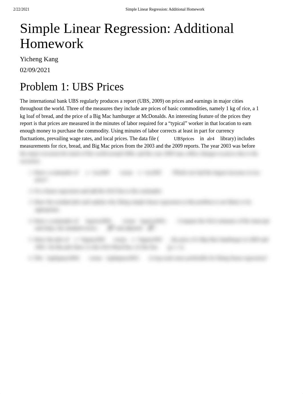 Q-Simple Linear Regression_ Additional Homework.pdf_ddmr0hn9gmh_page1