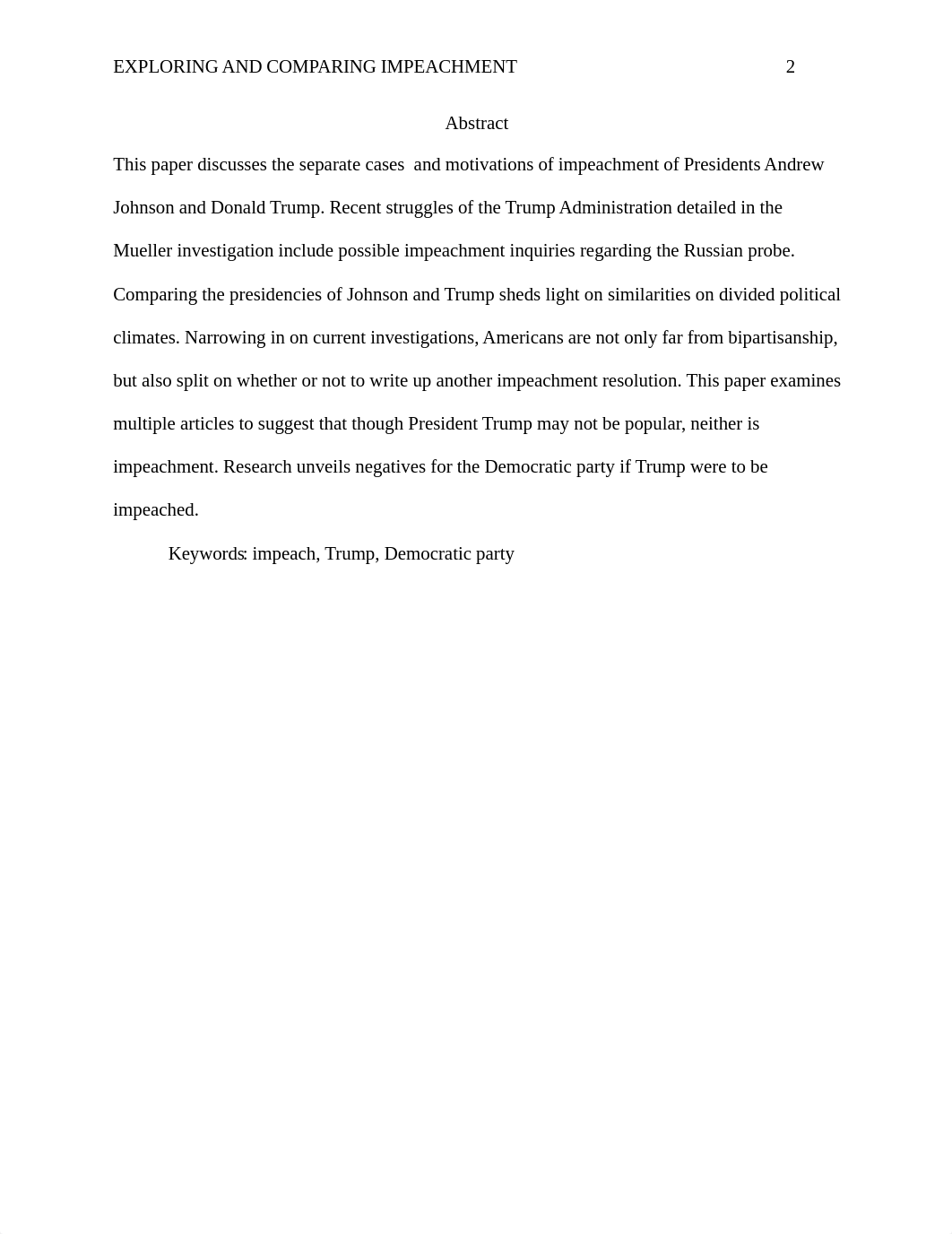 Exploring and Comparing Impeachment Proceeding of Andrew Johnson and Donald Trump.docx_ddms5umycoq_page2