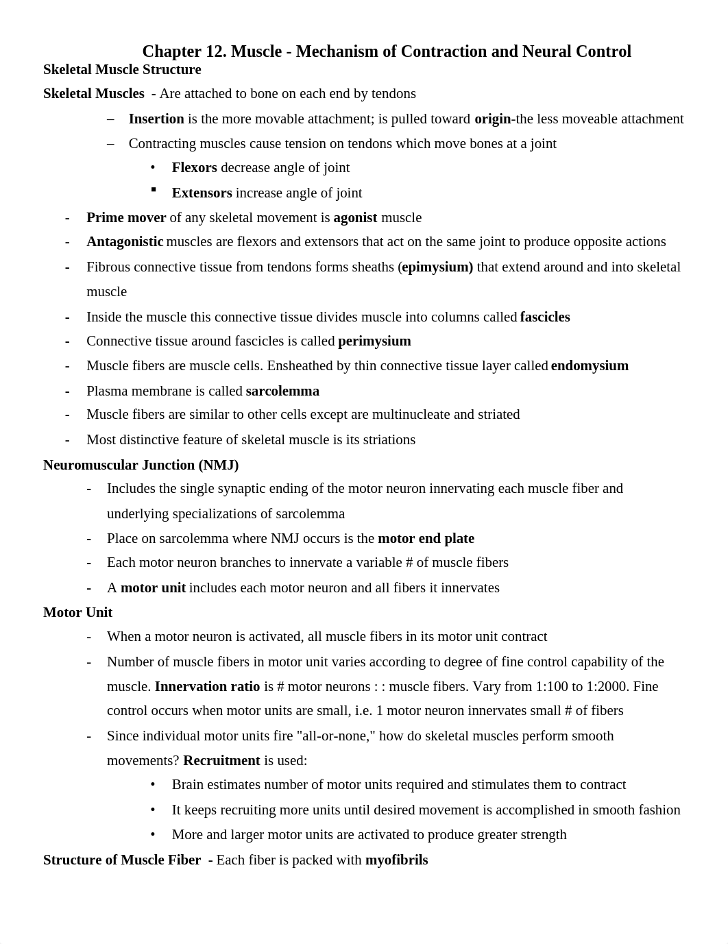 Chapter 12. Muscle - Mechanism of Contraction and Neural Control.docx_ddmt69116v6_page1