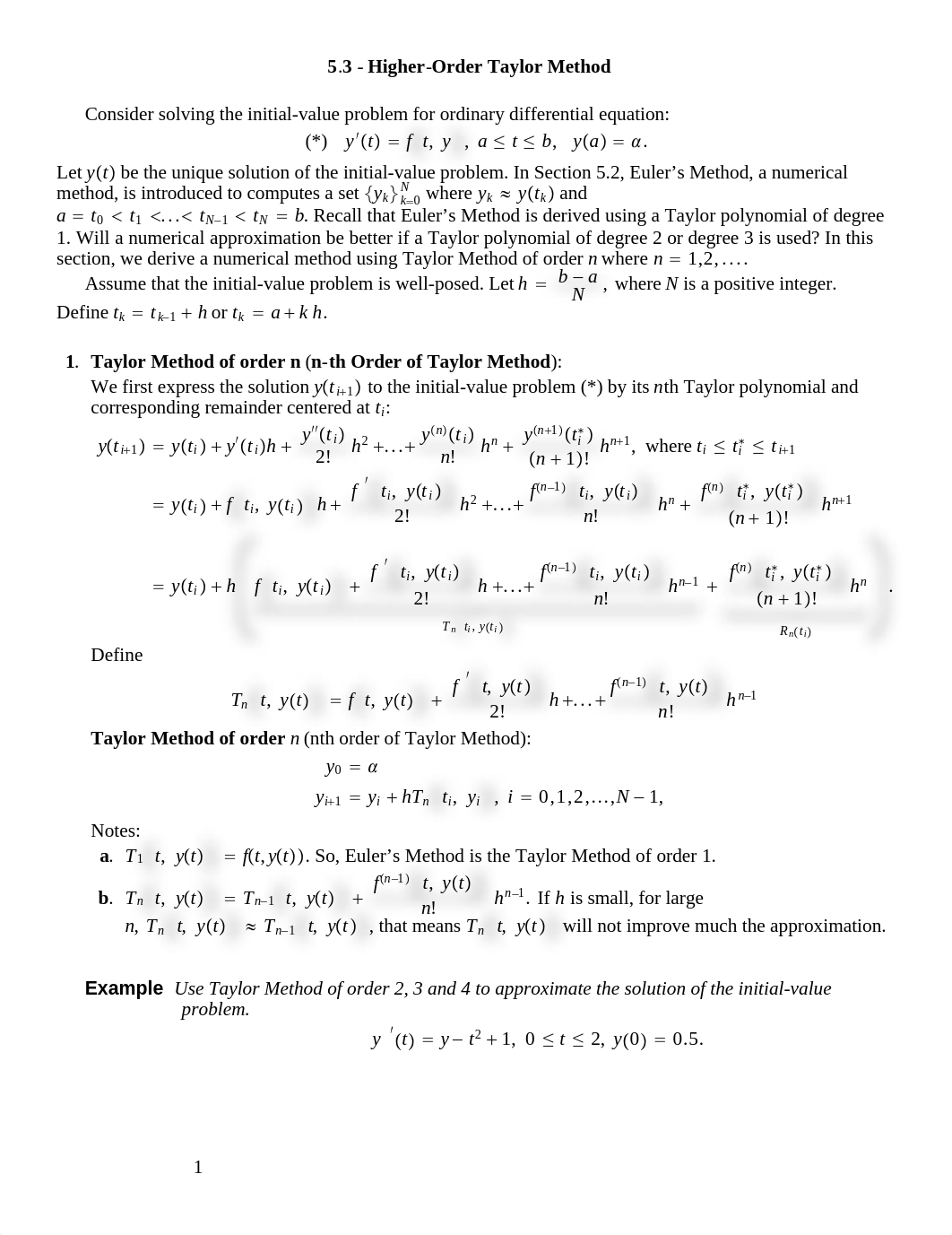 Lecture Notes on Taylor Method of Order n_ddnbbgizm7b_page1