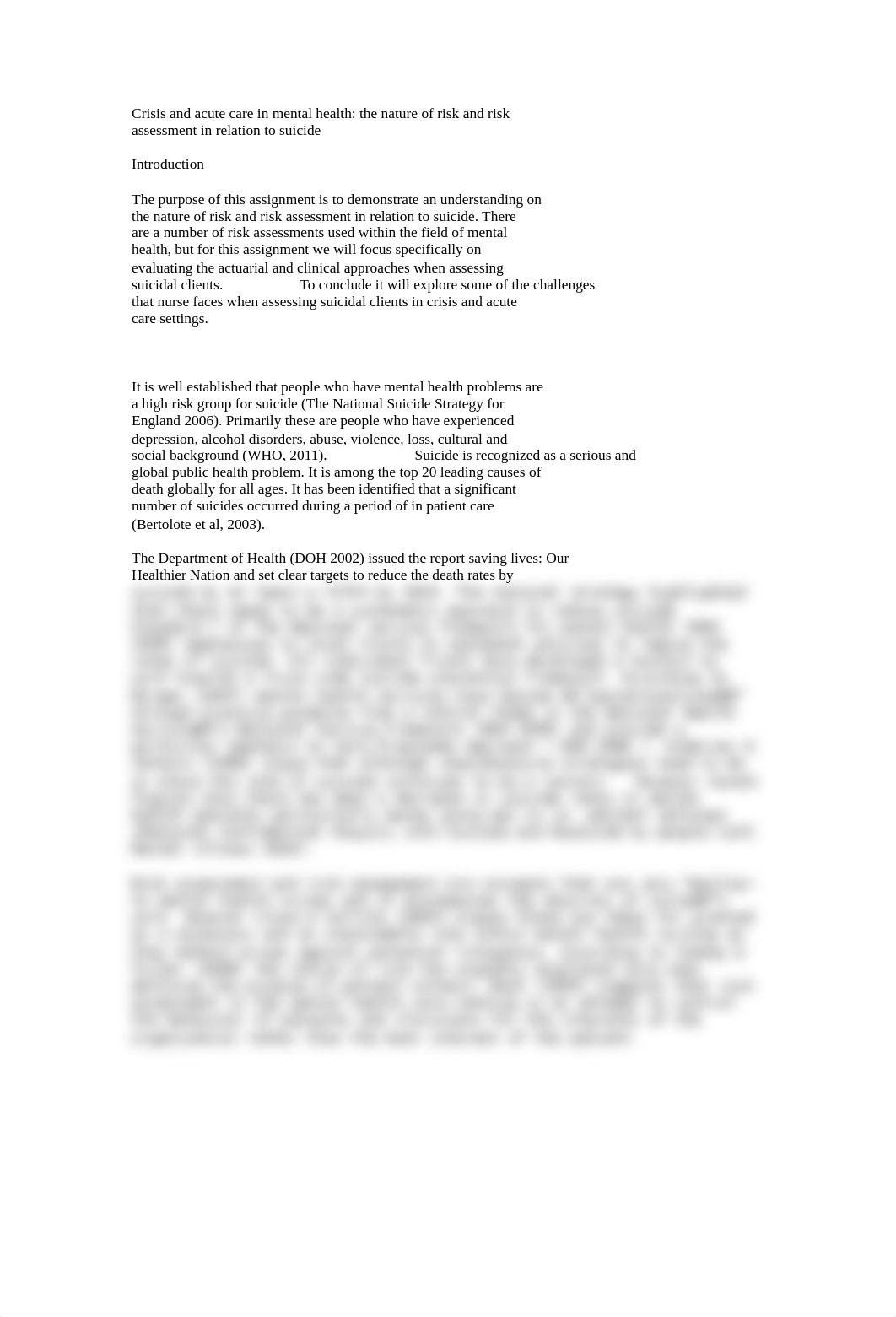 Crisis and acute care in mental health the nature of risk and risk assessment in relation to suicide_ddnhx66x24h_page1