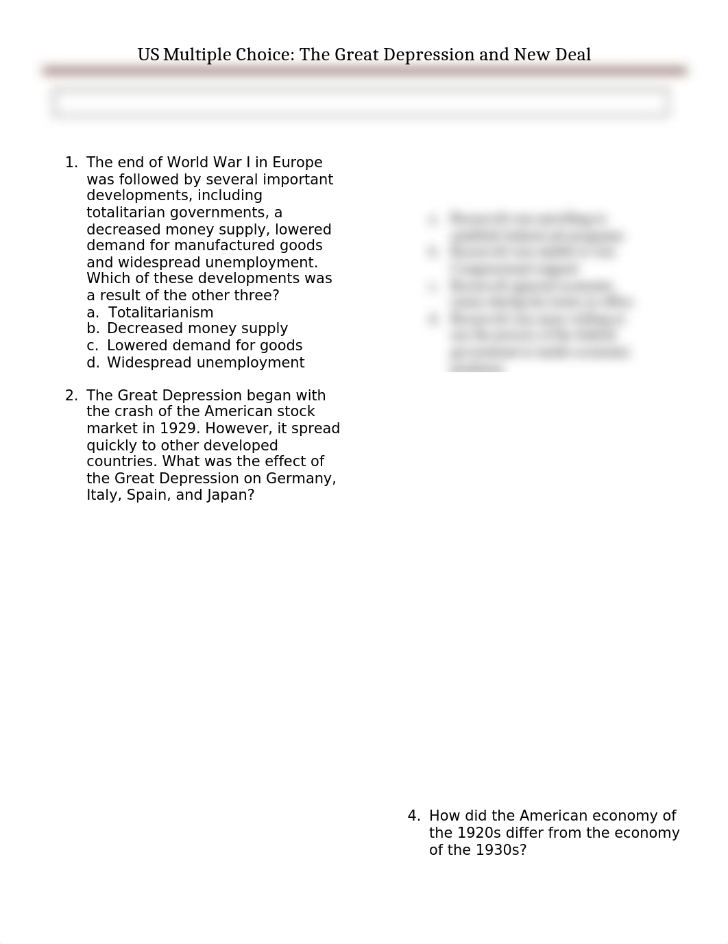 TEST- Multiple Choice Great Depression and New Deal.doc_ddnkjrrbp7w_page1