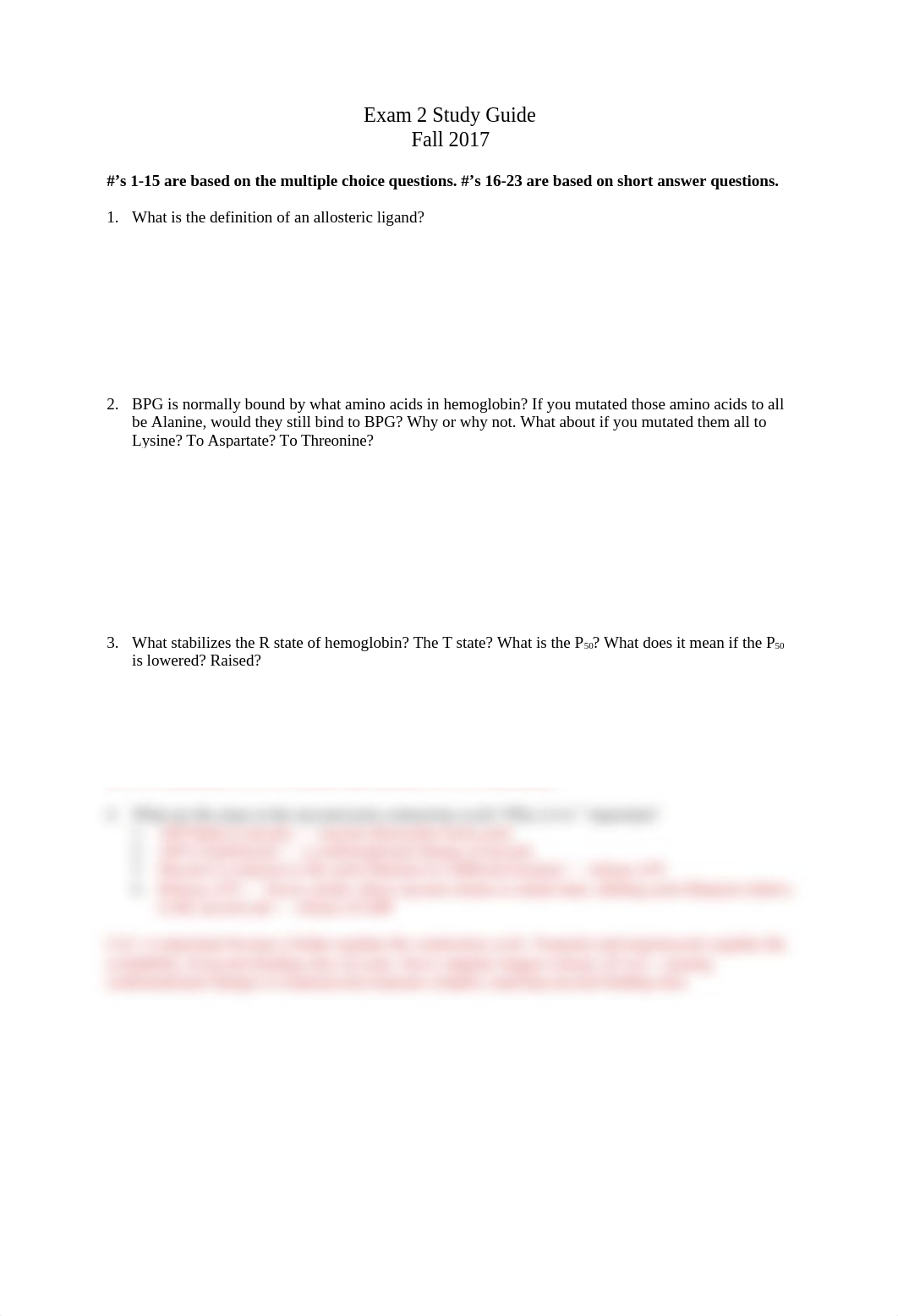 BIO 101 Exam2 Study Guide.docx_ddnmdl89sv4_page1