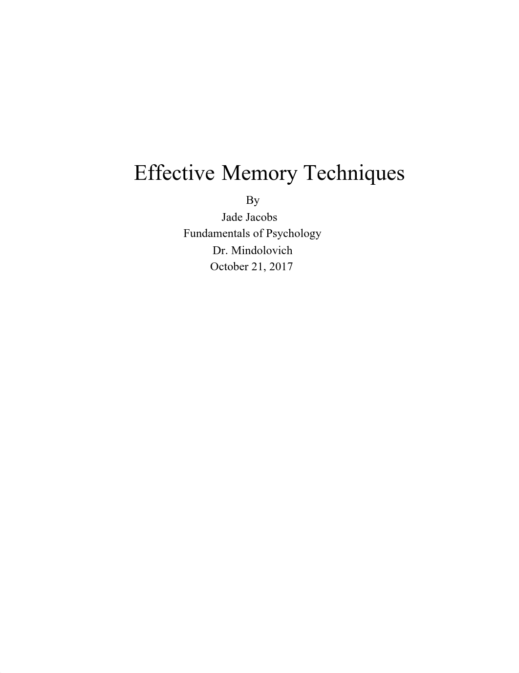 Jade Jacobs - Essay (Memory Techniques).pdf_ddnwpyitxm0_page1