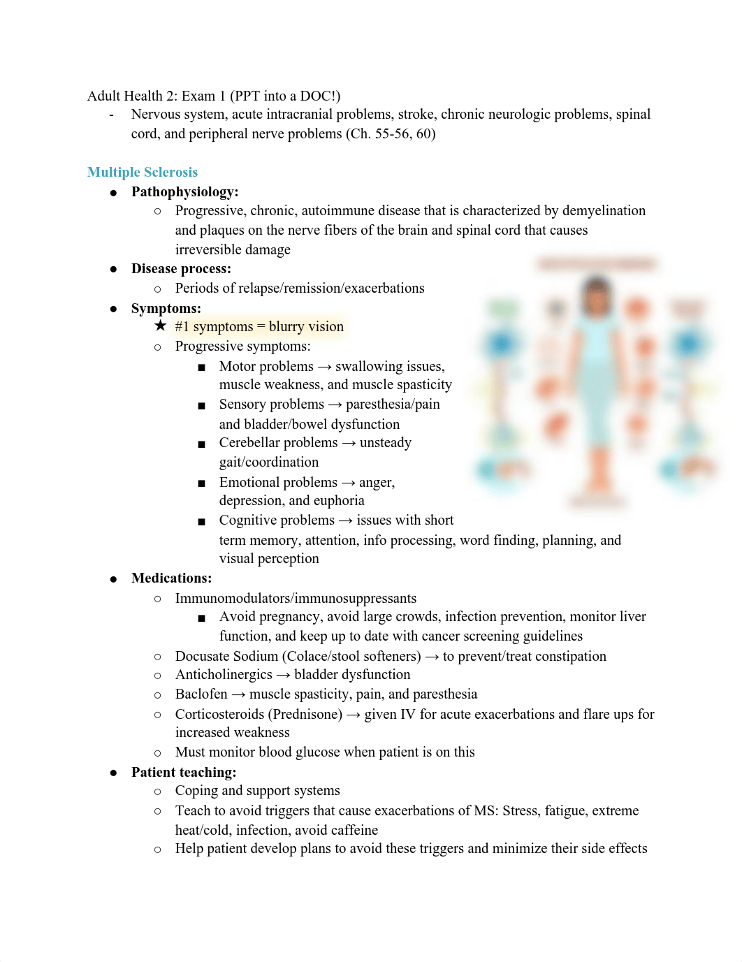 Adult Health 2_ Exam 1 (PPT into a DOC!) (1).pdf_ddoj5l2iazc_page1