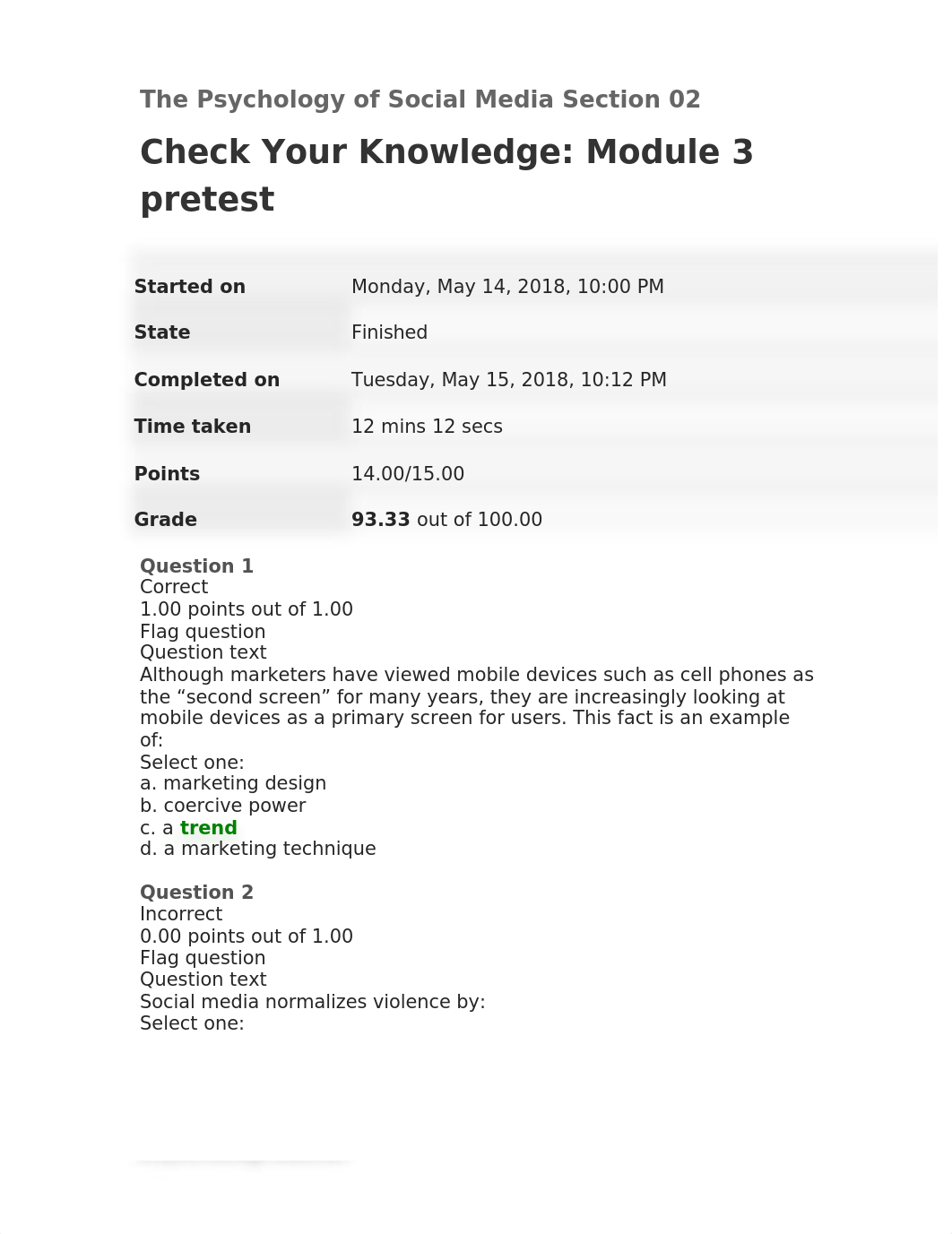 CH Pyschology Mod 3 pretest 15 questions.docx_ddomurxv3h7_page1