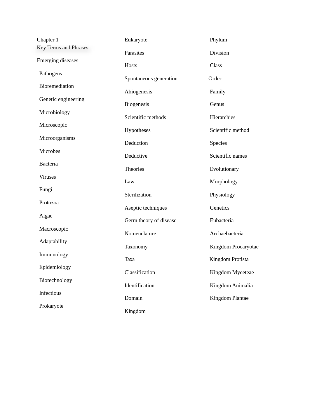 Exam # 1 Vocabulary Terms_ddopqjdmwjz_page1