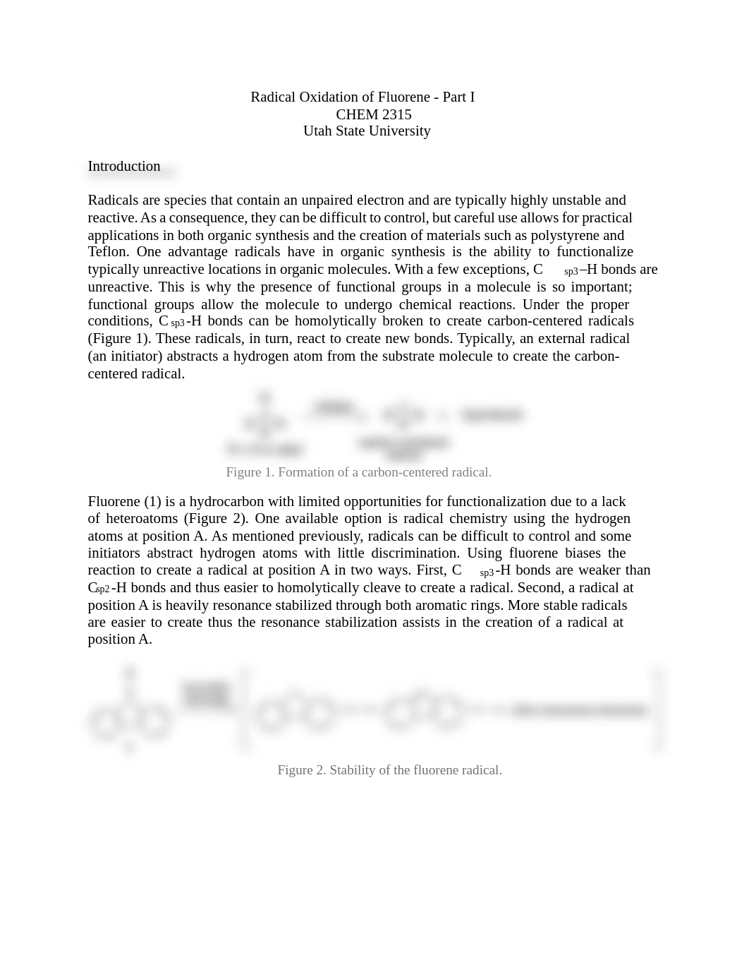 Radical Oxidation of Fluorene - Part I Handout.pdf_ddoprt7rr3y_page1