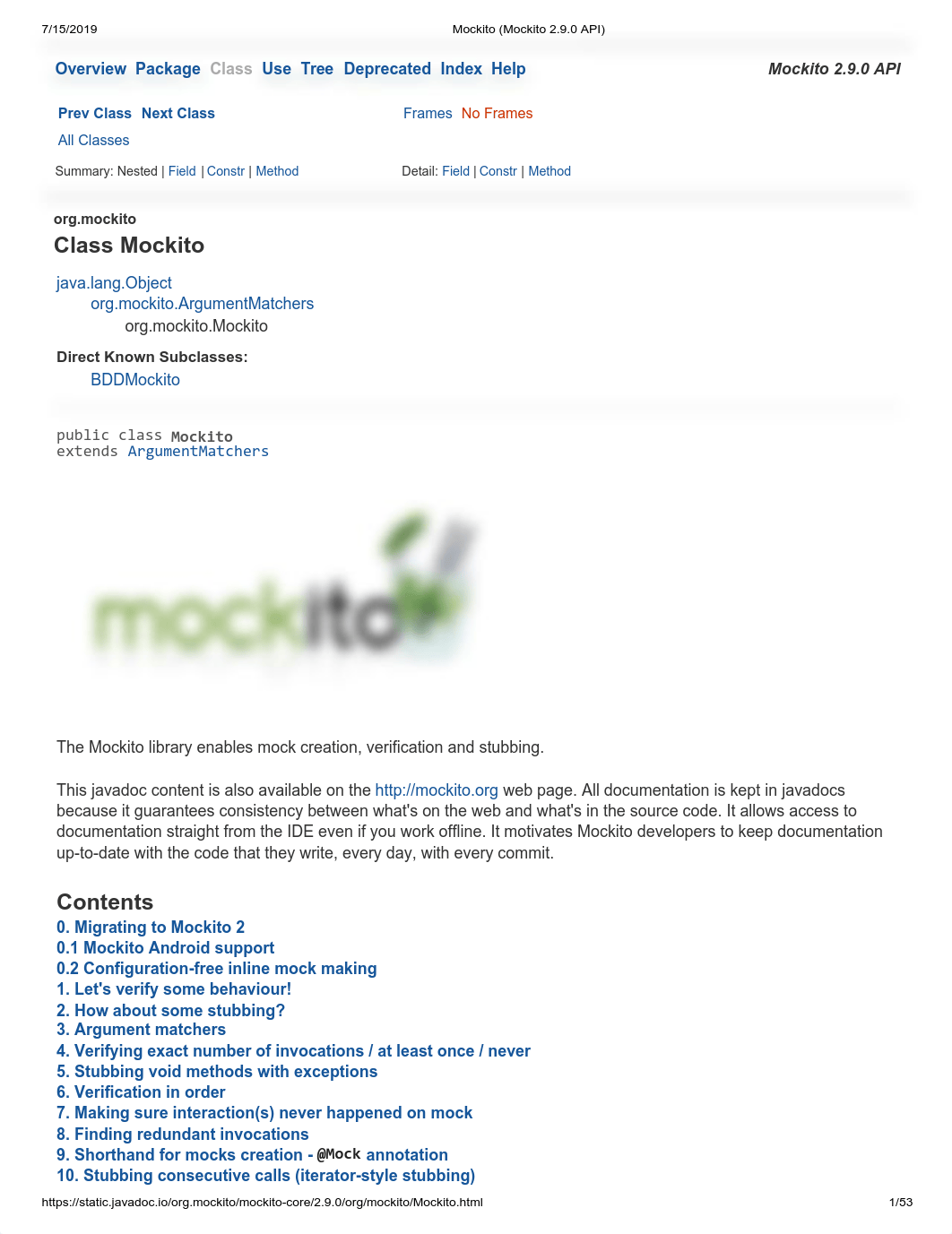 Mockito (Mockito 2.9.0 API).pdf_ddot6t754r5_page1