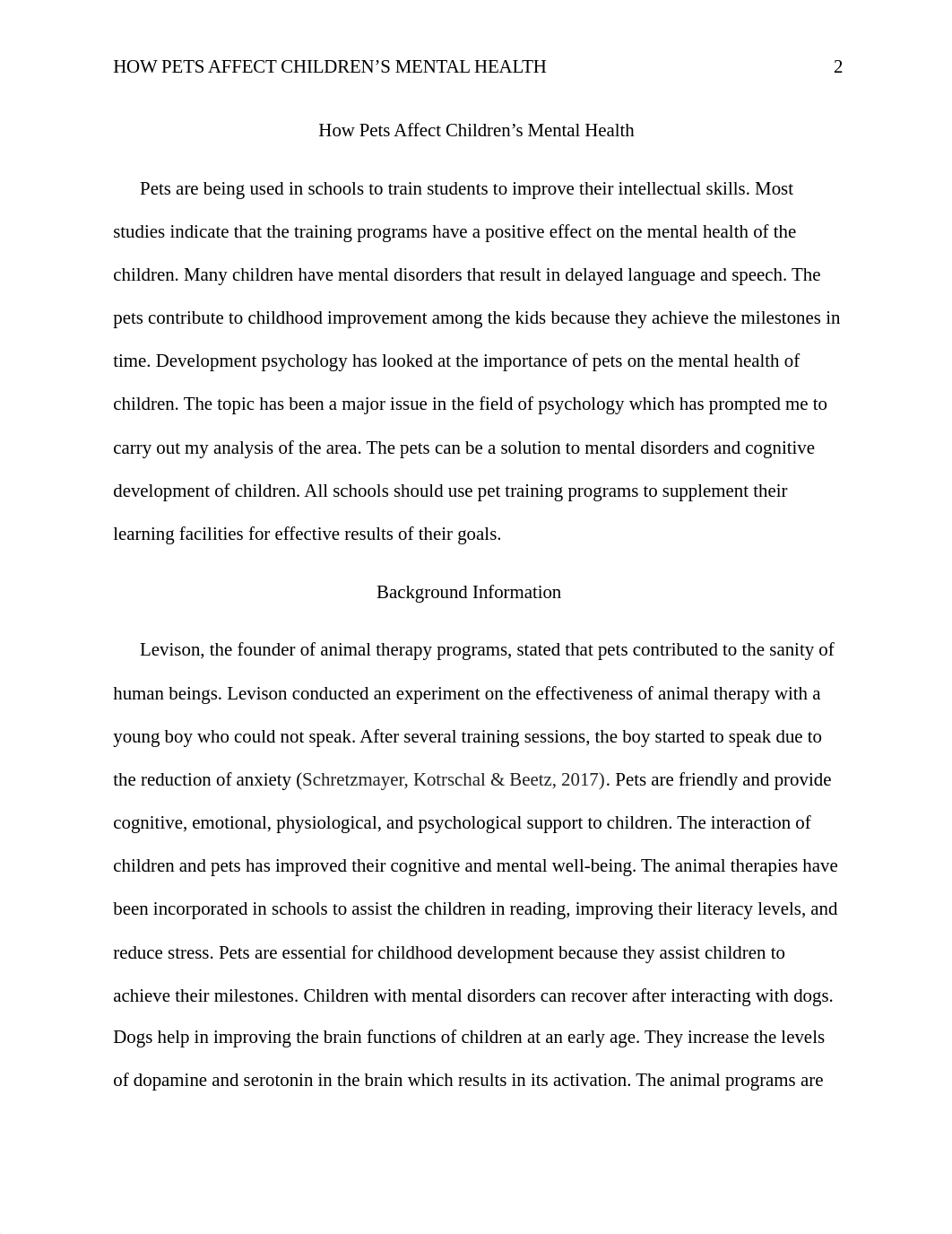 RESEARCH PAPER-THE MENTAL EFFECTS OF PETS ON CHILDREN.docx_ddp172ogrii_page2