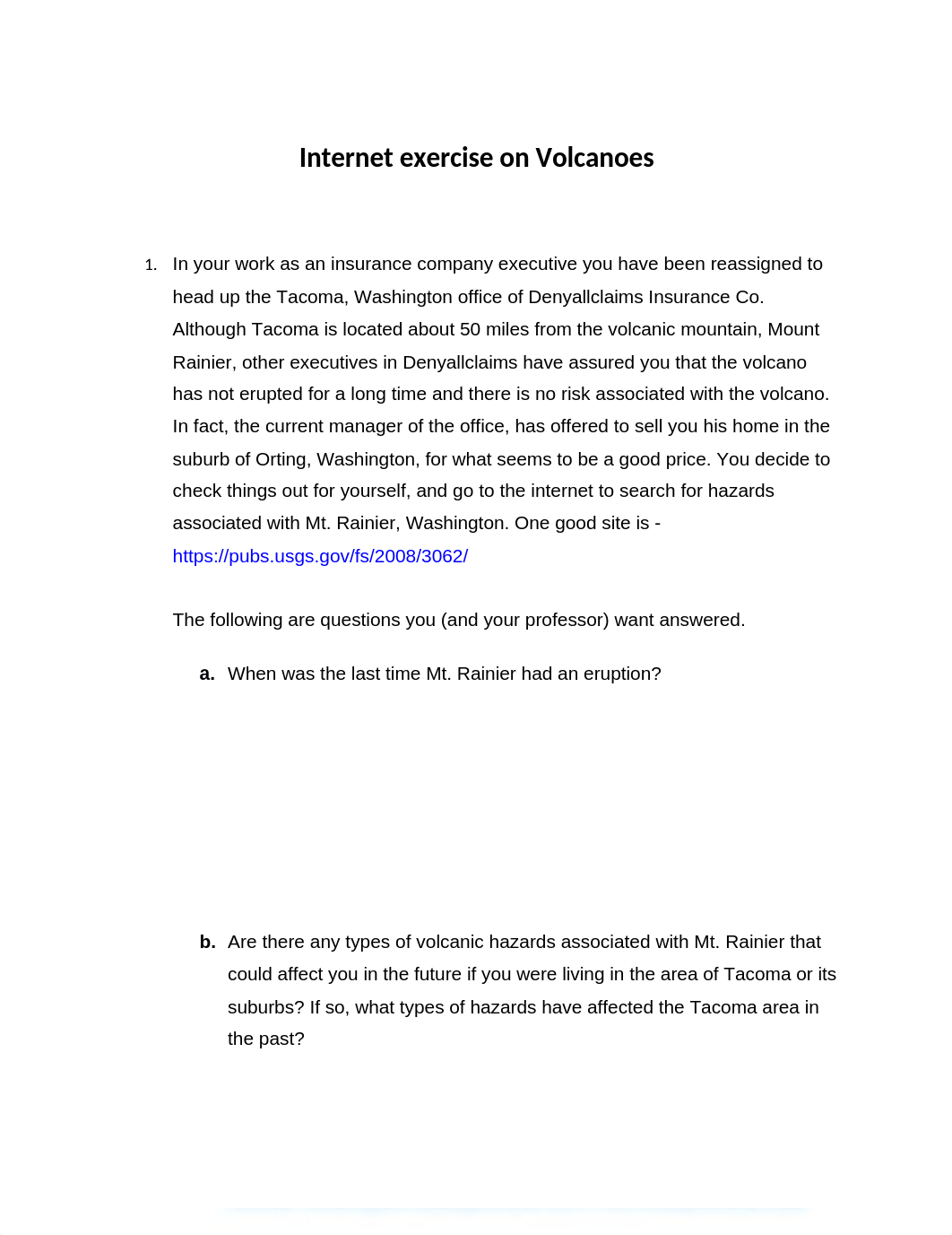 Internet exercise on Volcanoes Ryan Smith Geo 105-V-1 Spring 2022.docx_ddp6w2bkmas_page1