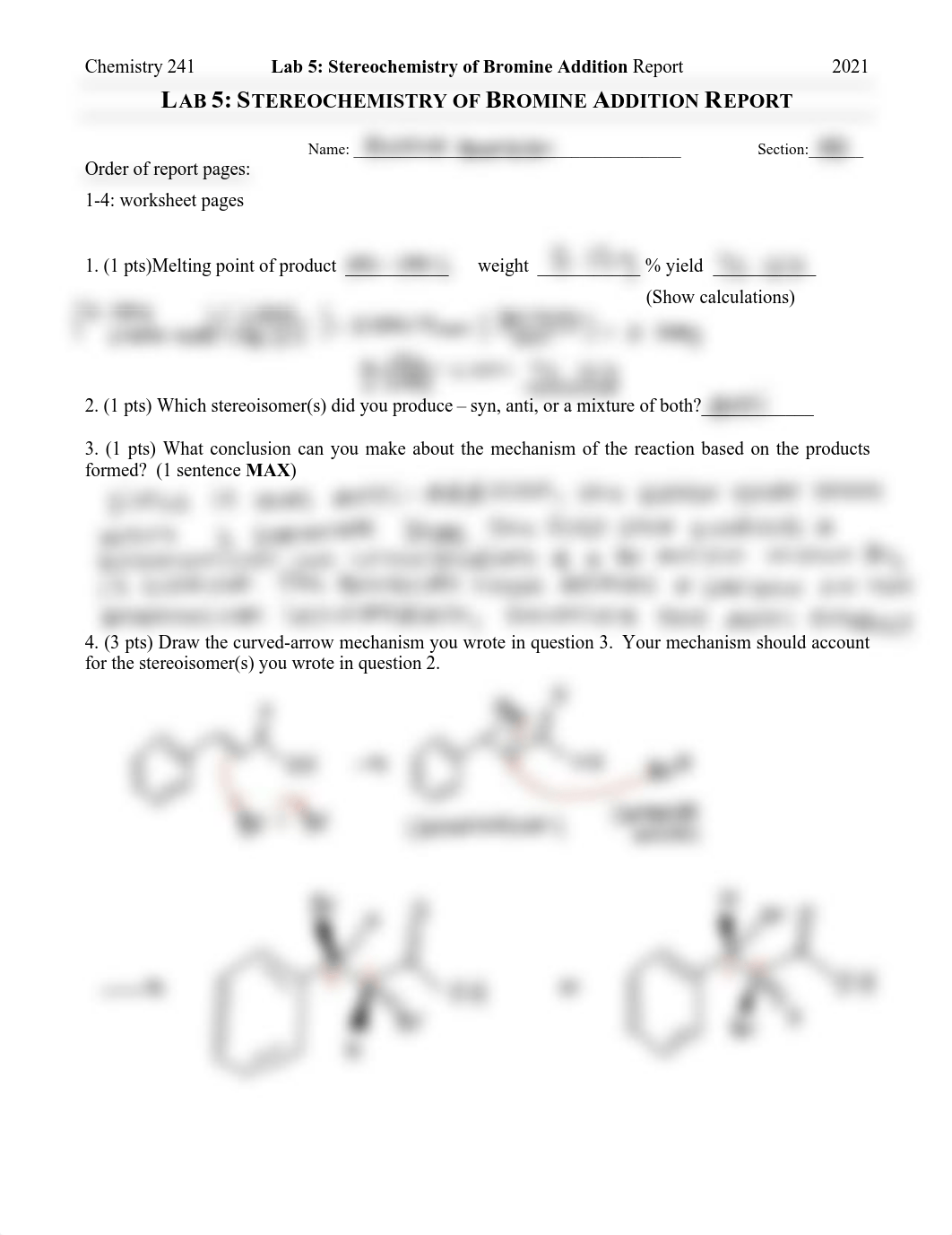 Lab 5 - Stereochemistry of Alkene Bromination.pdf_ddp74vfrzqh_page1