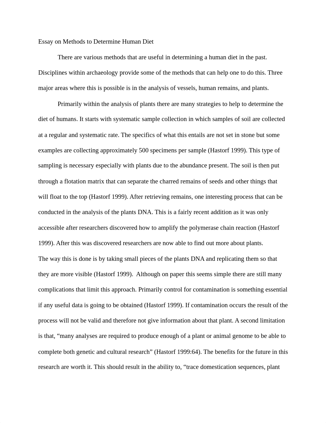 Essay on Methods to Determine Human Diet_ddpe3cgdr9v_page1