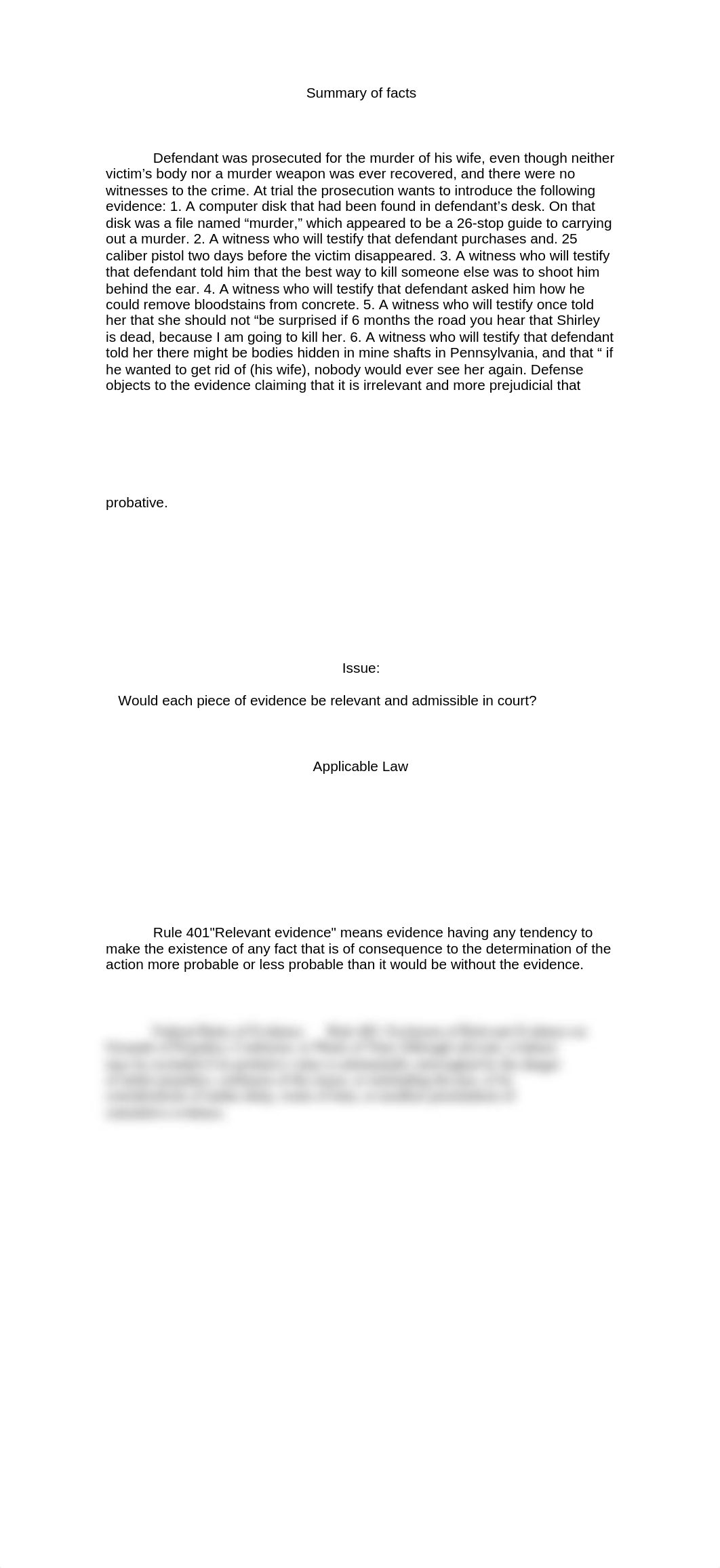 Laws of Evidence Assisgnment 2_ddpgvkisy3k_page1