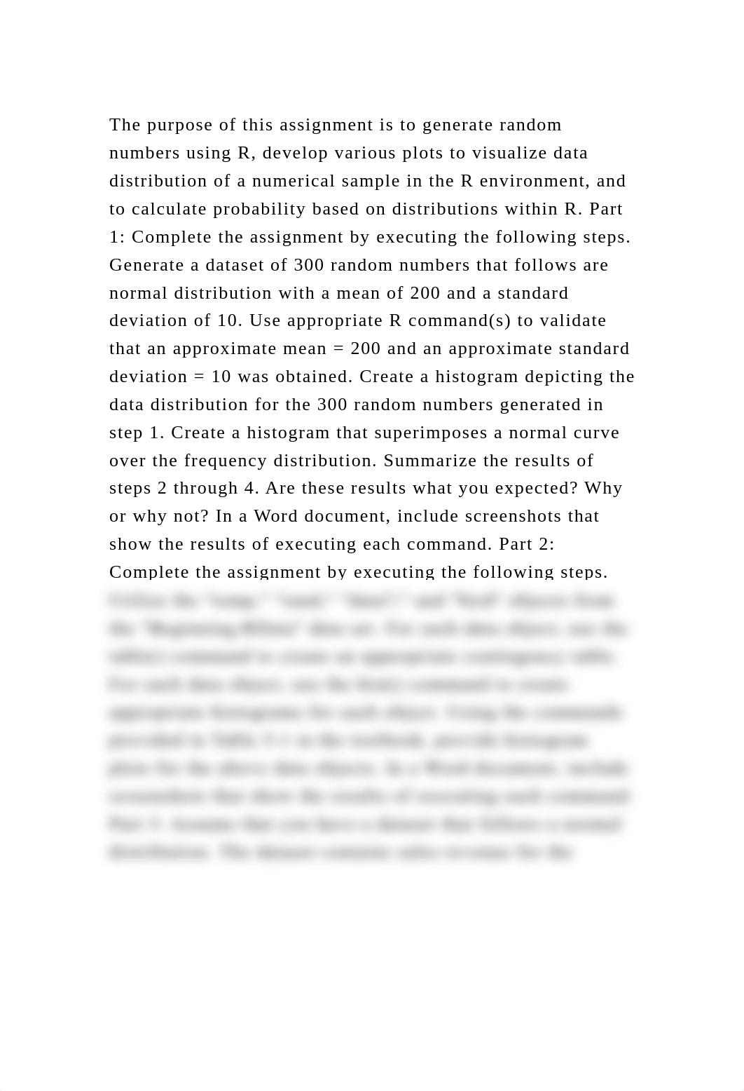 The purpose of this assignment is to generate random numbers using R.docx_ddpldx9b8tw_page2