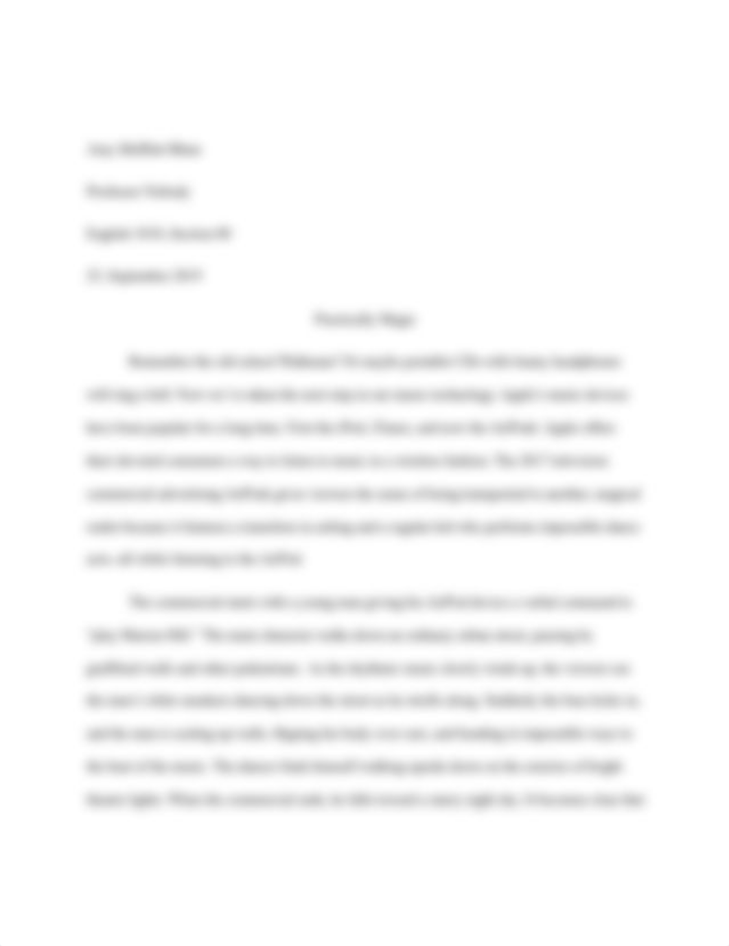 Example Textual Analysis Essay and Brainstorm - AirPods Commercial_NOTES_DOWNLOAD_ME (3).docx_ddpnv28dr9b_page2