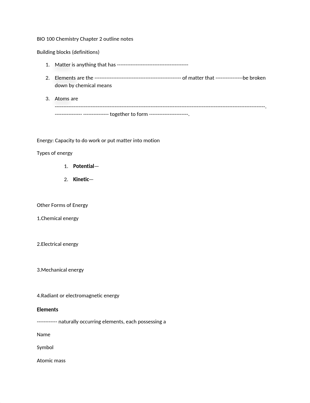 BIO 100 Chemistry  Chapter 2 outline notes (2)_ddpsjdxmyad_page1