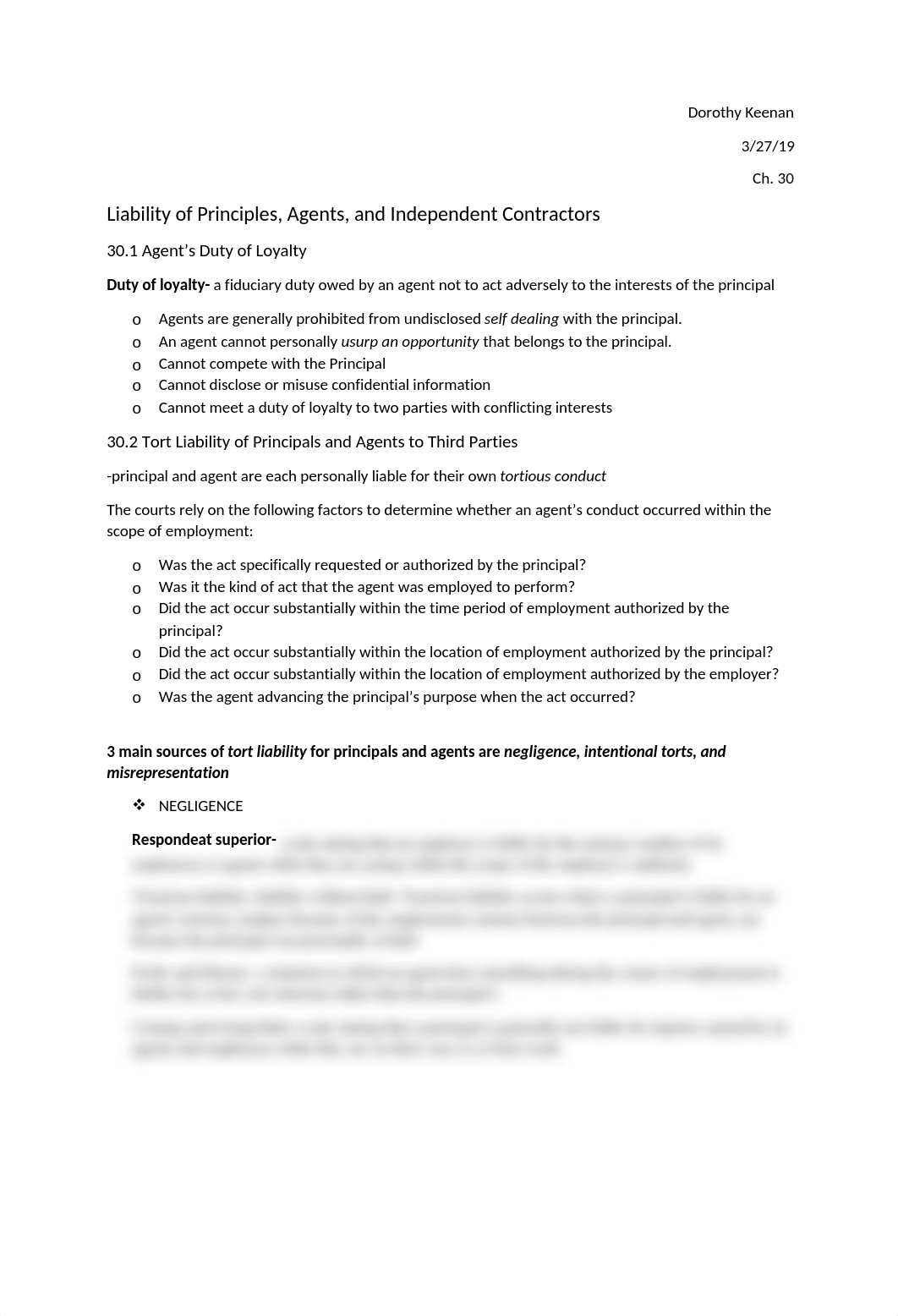 Ch. 30 Liability of Principals, Agents, and Independent Contractors.docx_ddq70wtcm2l_page1